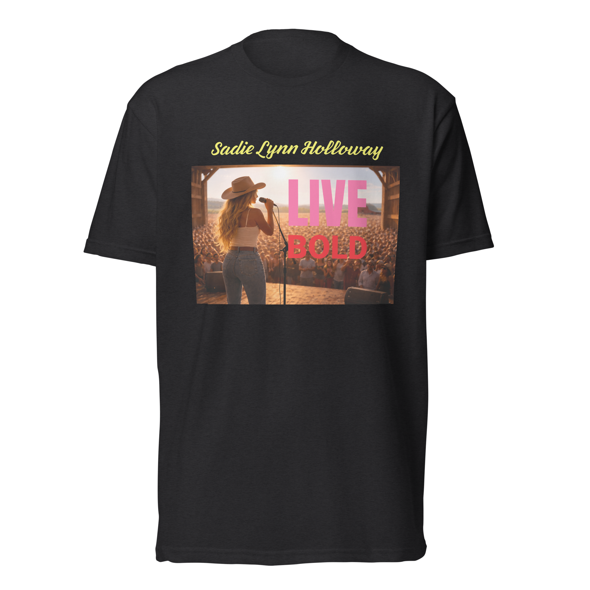 "LIVE BOLD" Fan Tee